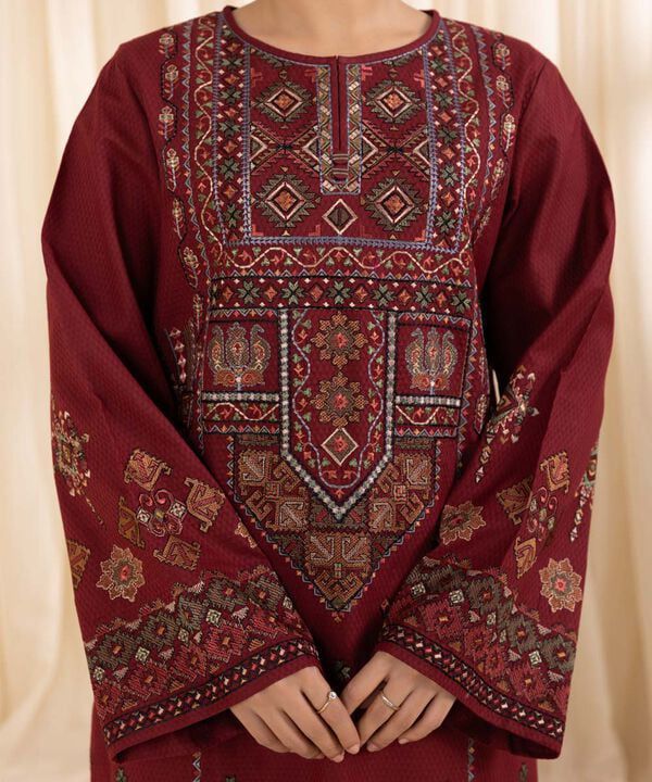 Sapphire 3 Piece Dhanak Marina with Printed wool Shawl