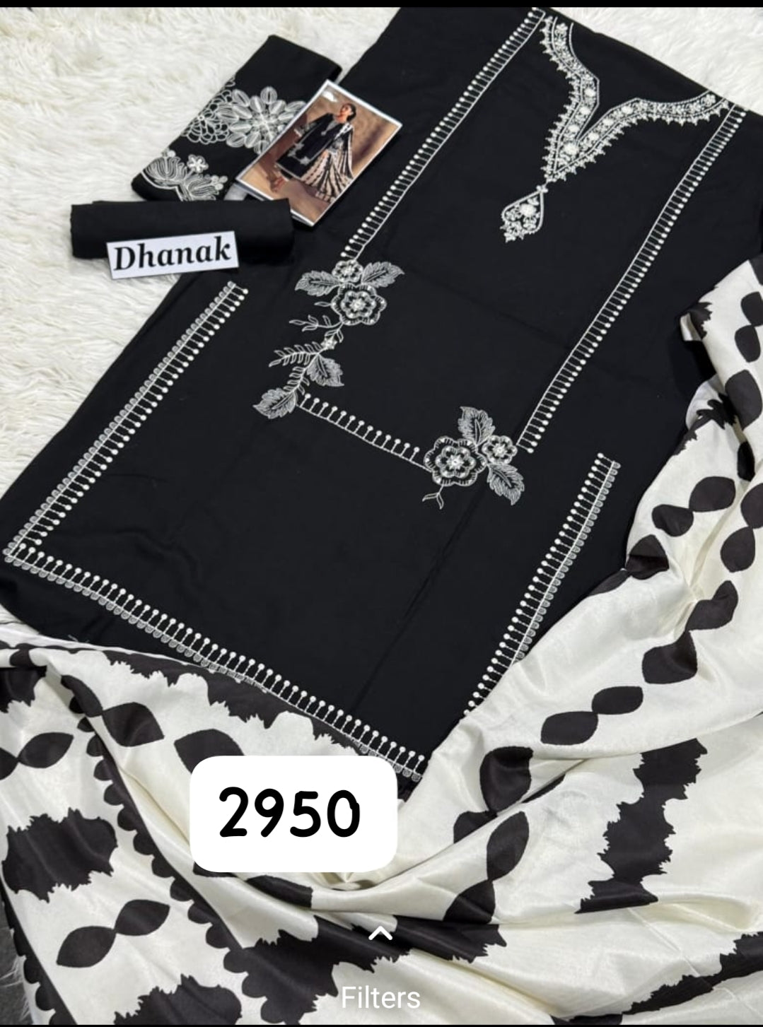 Sana Safinaz 3PC Dhanak Embroidery with Printed Shawl