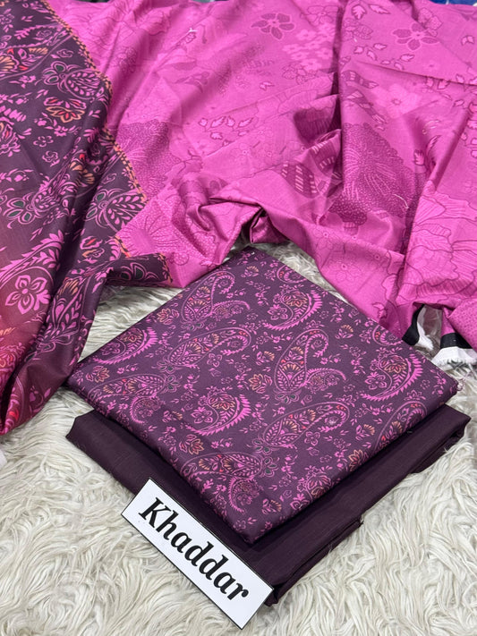 KHADDAR Digital Print 3pc 2025