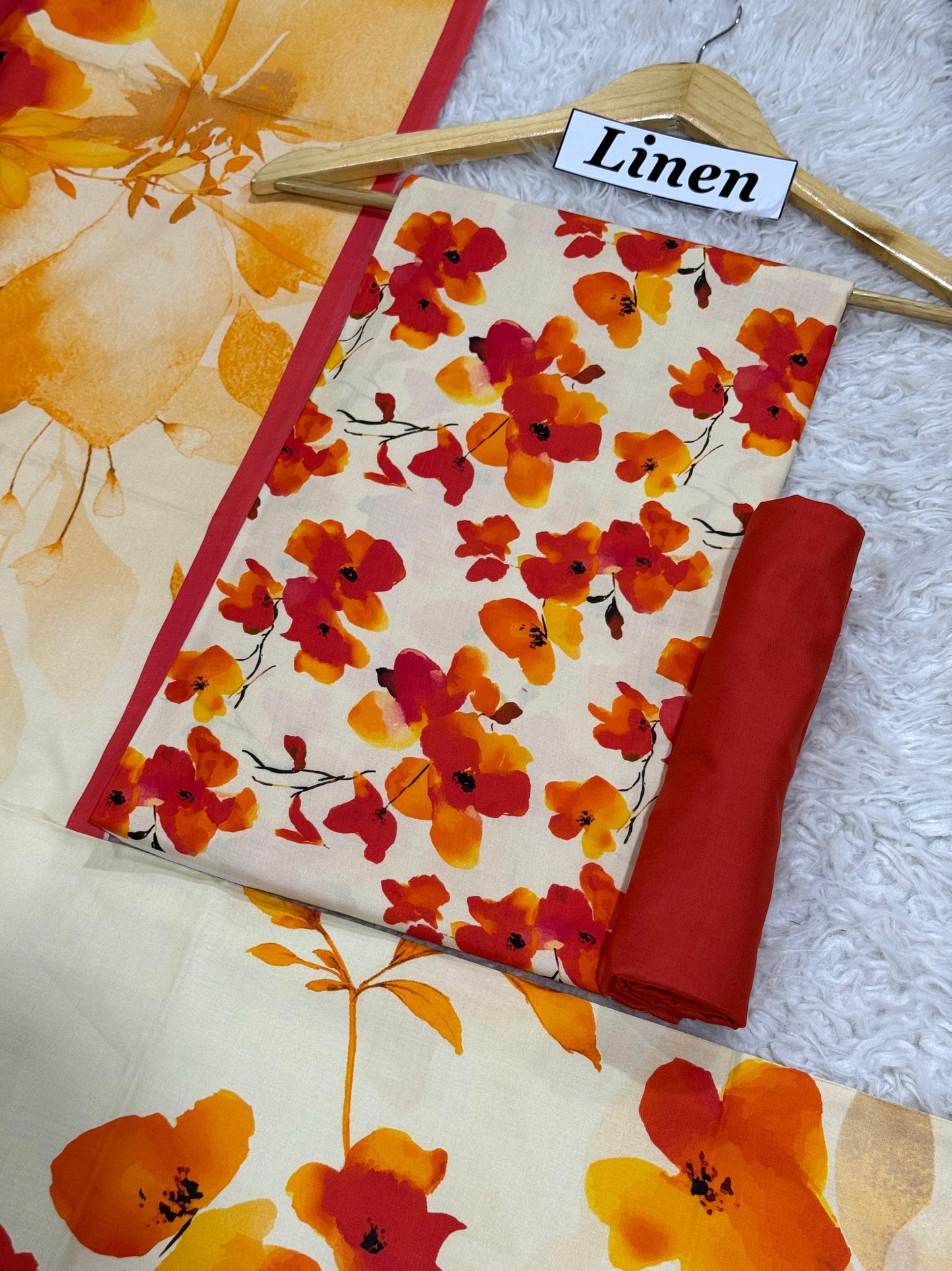 Linen Printed 3pc D-38