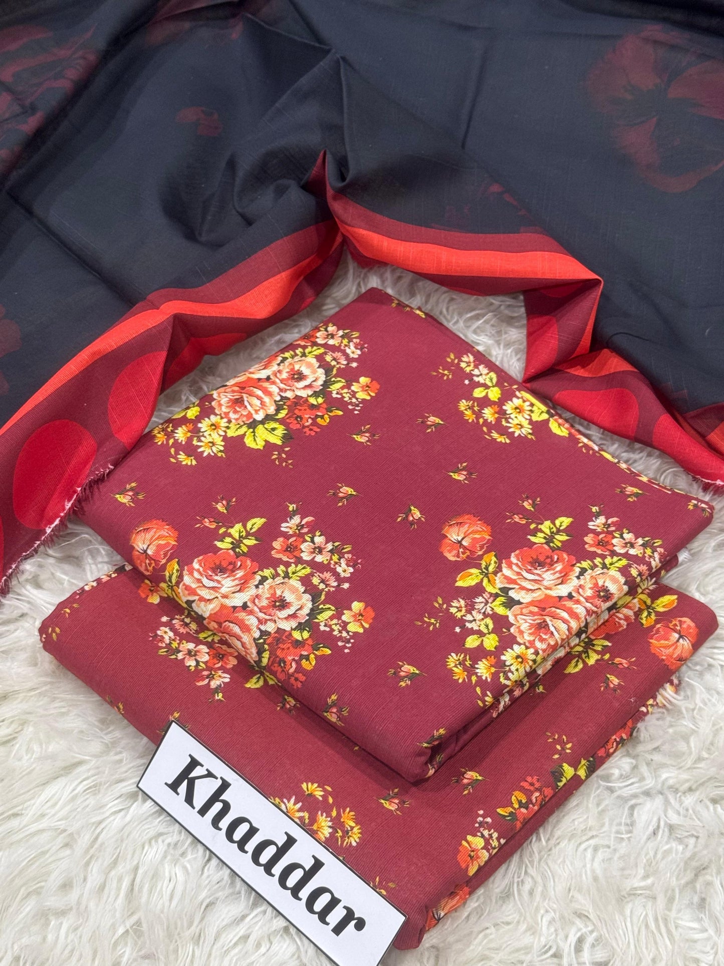 KHADDAR Digital Print 3pc 2025