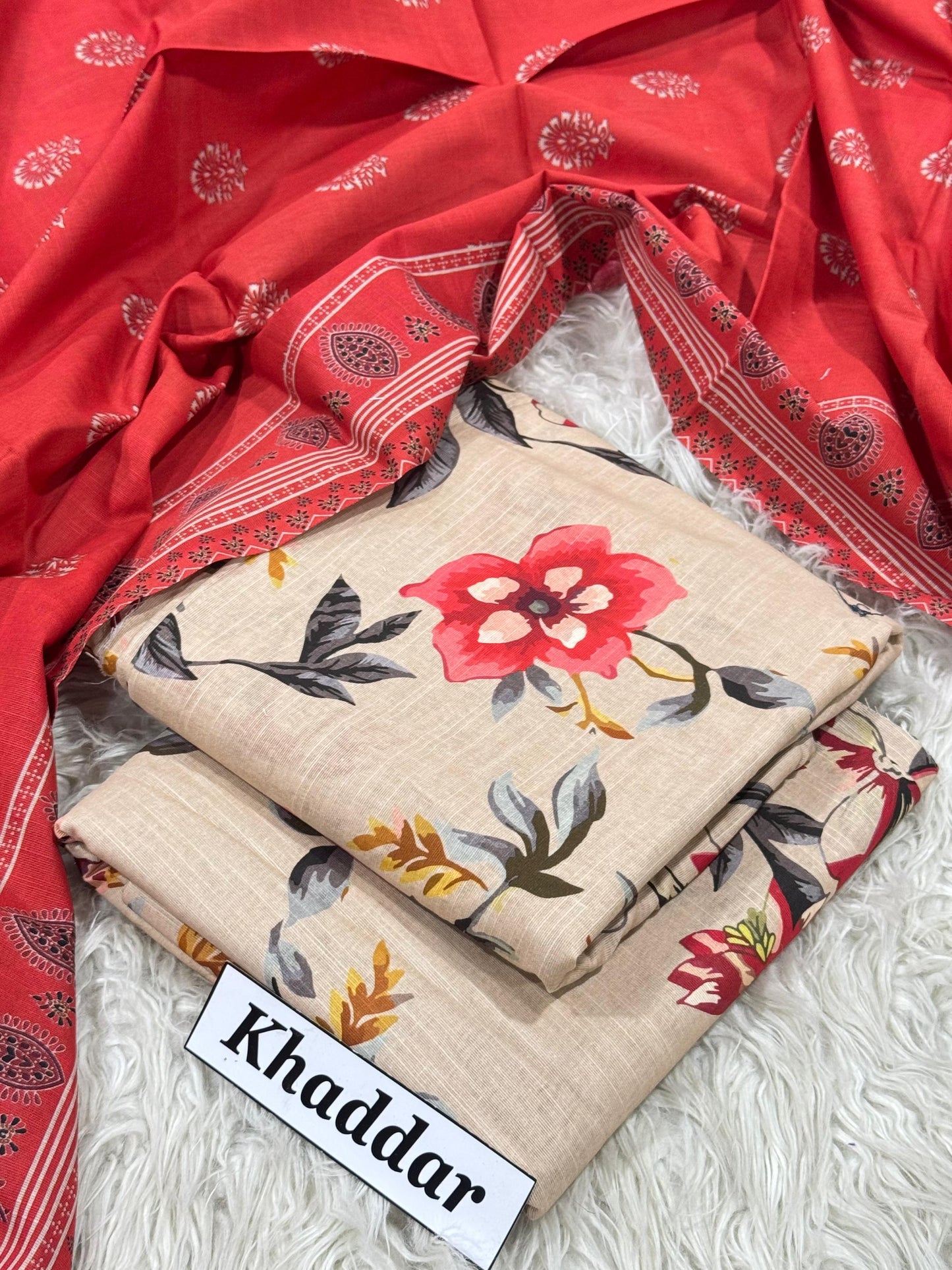 KHADDAR Digital Print 3pc 2025