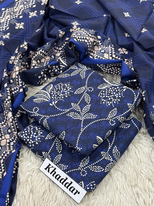 KHADDAR Digital Print 3pc 2025