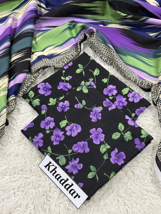 KHADDAR Digital Print 3pc 2025