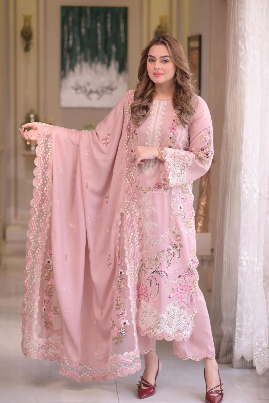 3 Piece - Embroidered Lawn Suit