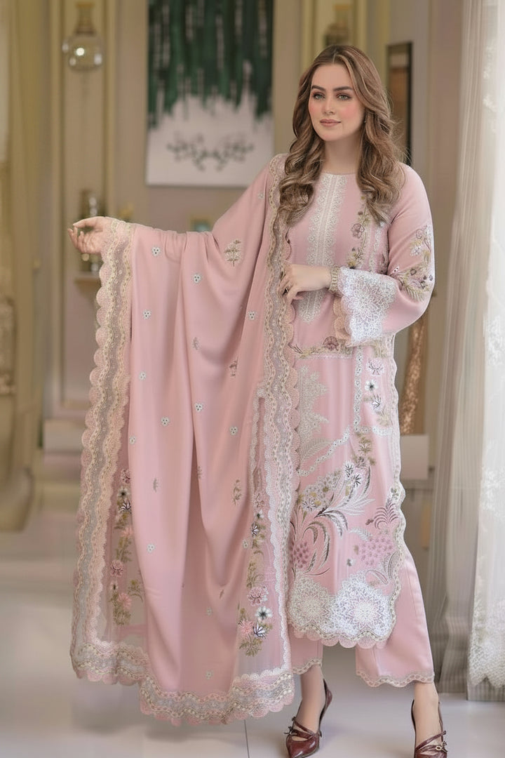 3 Piece - Embroidered Lawn Suit