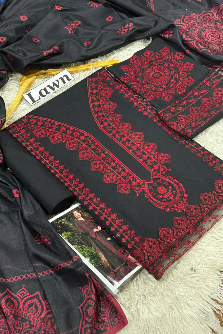 Embroidered 3pc Aneela&