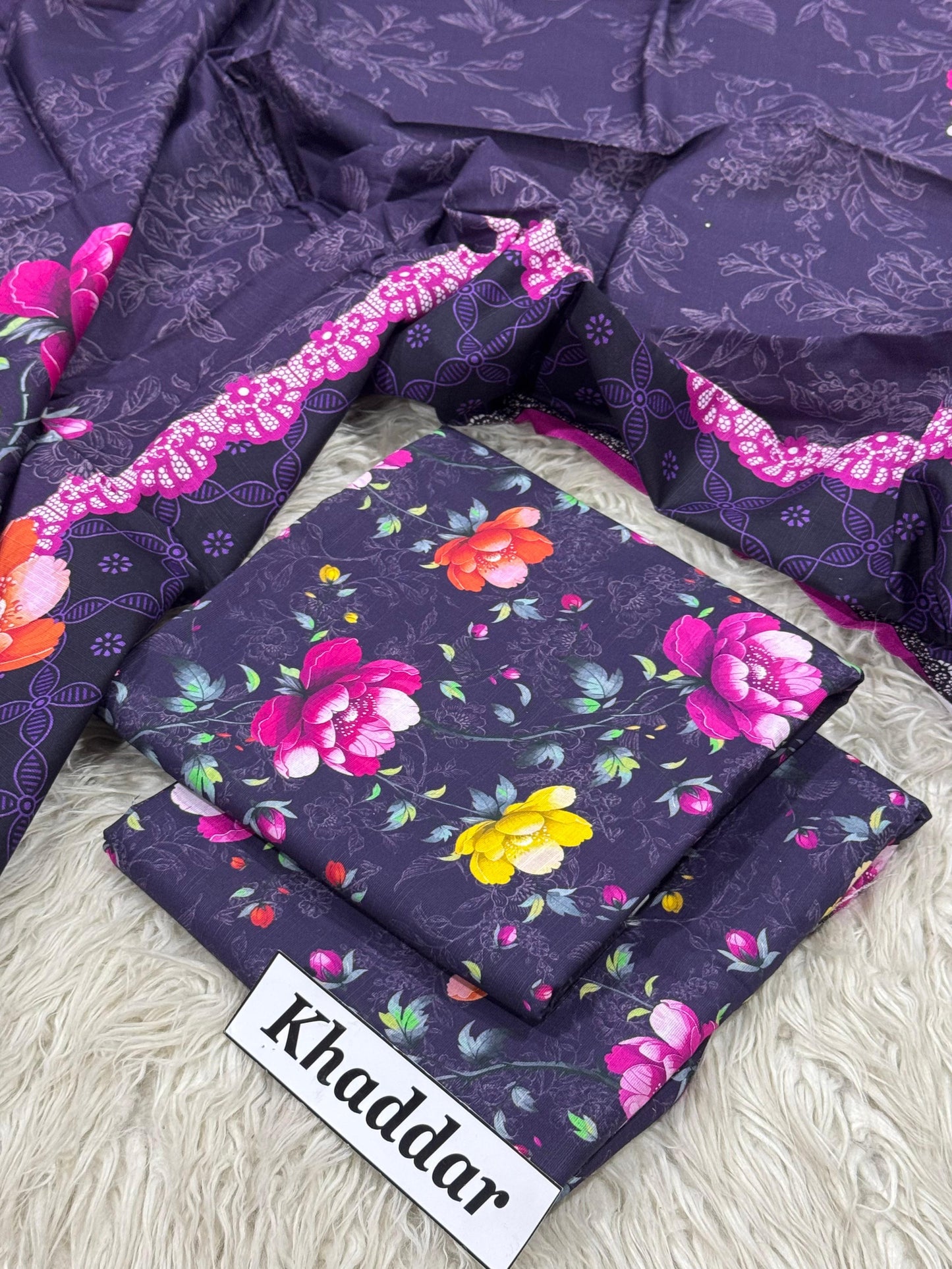 KHADDAR Digital Print 3pc 2025