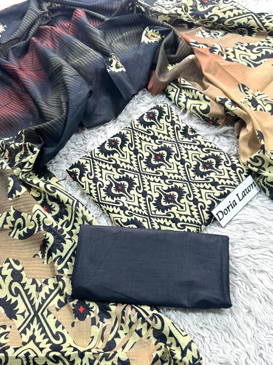 Al Karam Doria Lawn Digital print 3 PC