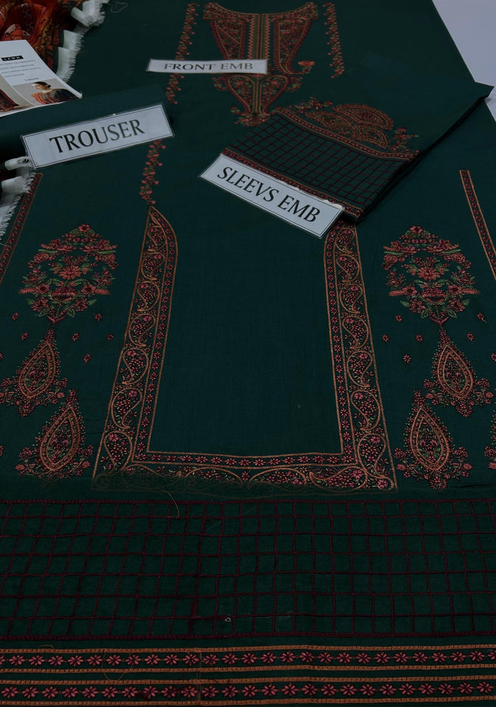 Hussain Rehar Heavy Embroidery with Fancy Digital print Duppata