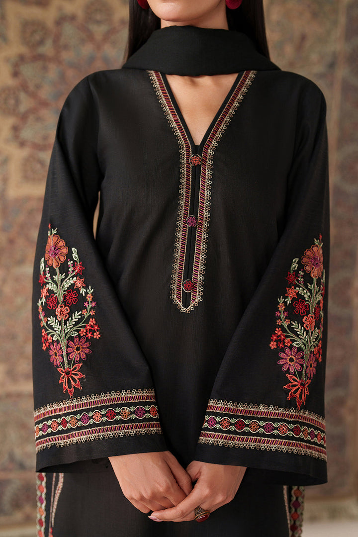 Baroque-Lawn 3 PC Embroidery with swiss bana Dora voil digital print Duppata