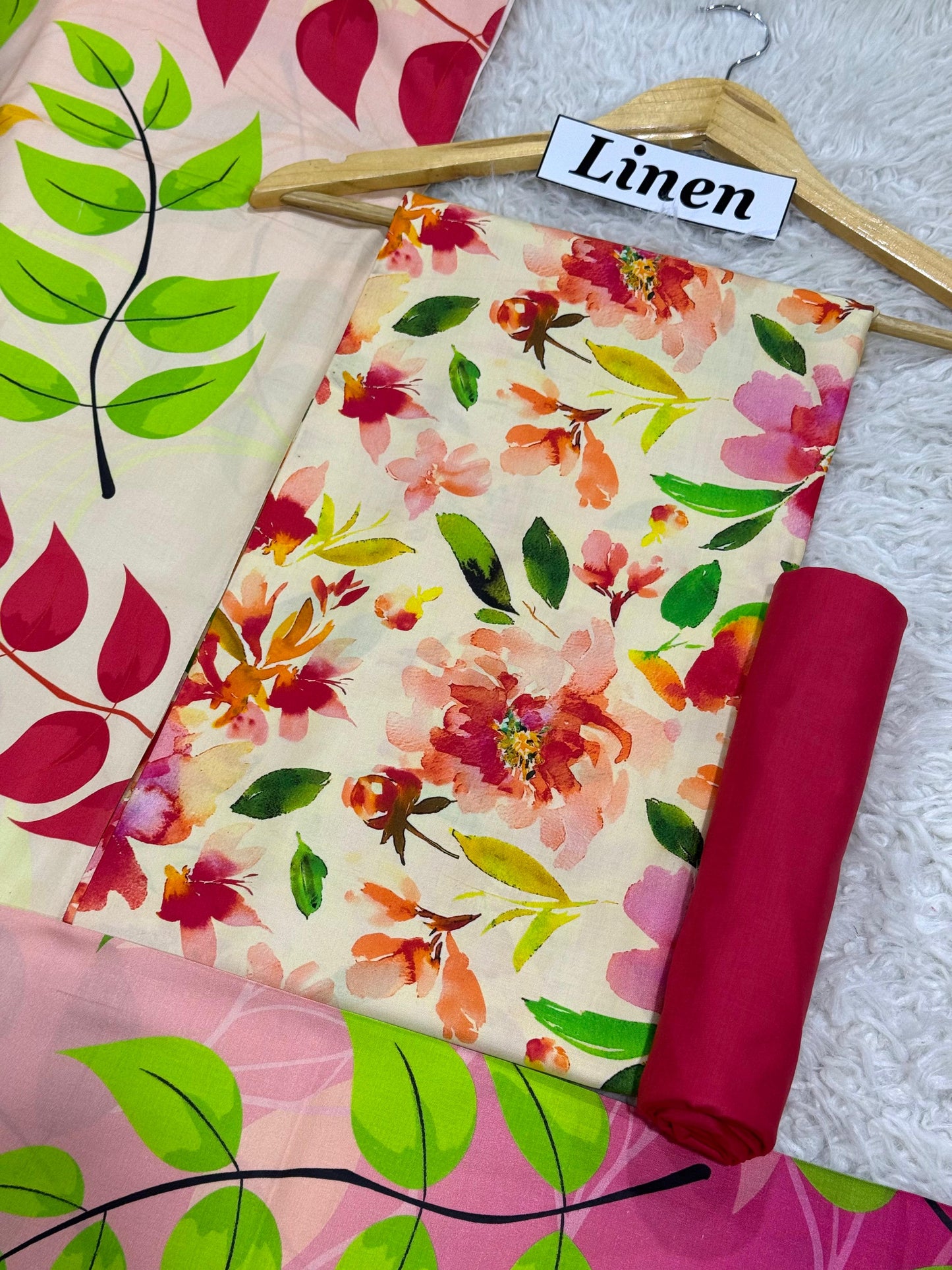 Linen Printed 3pc D-24