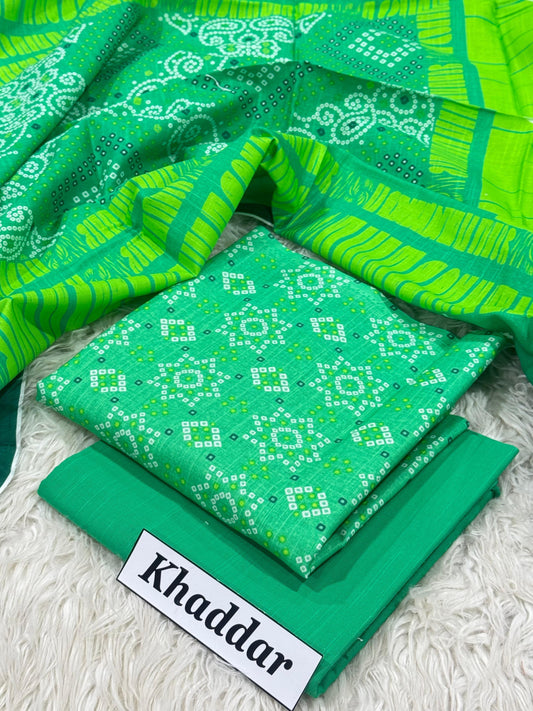KHADDAR Digital Print 3pc 2025