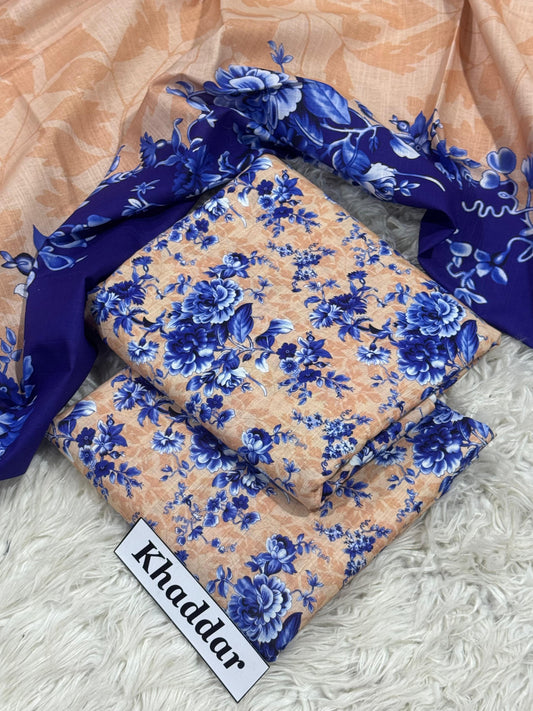 KHADDAR Digital Print 3pc 2025
