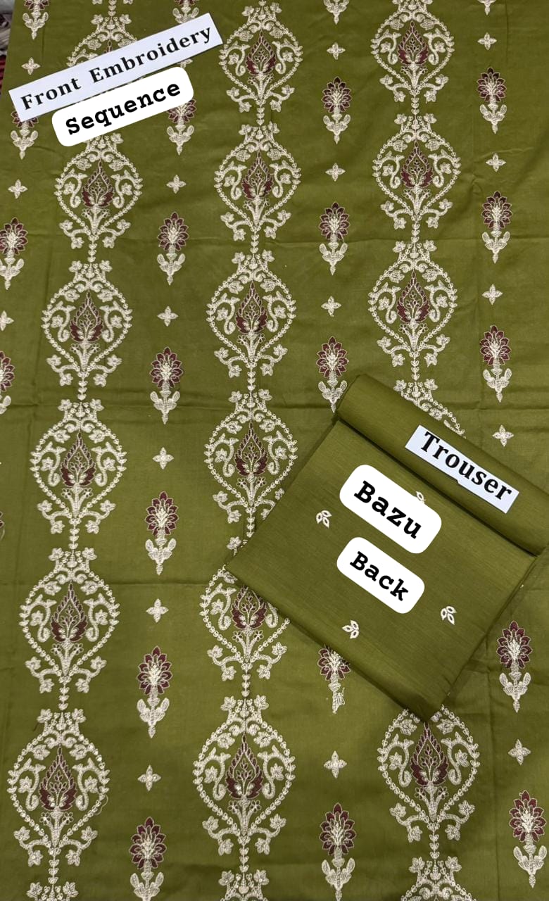 Fancy Breeze All over 2 Pc Eid Collection-mehndi
