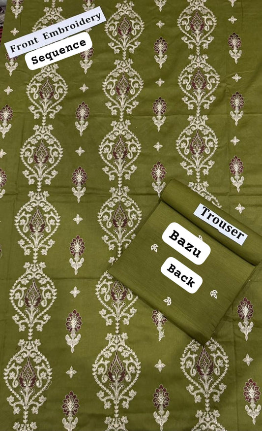 Fancy Breeze All over 2 Pc Eid Collection-mehndi